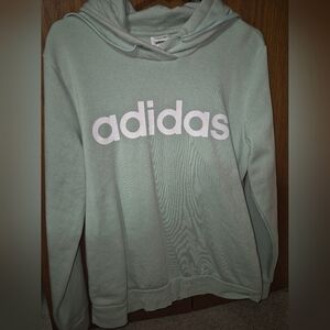 Adidas Women's Mint Green Hoodie Sweater